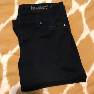 Blank NYC dark navy skinny stretch pant